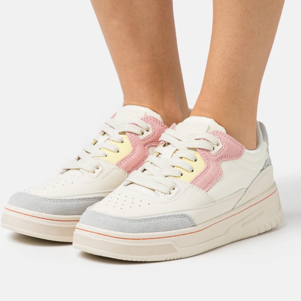 Scotch & Soda Elli Leather + Suede Sneakers
